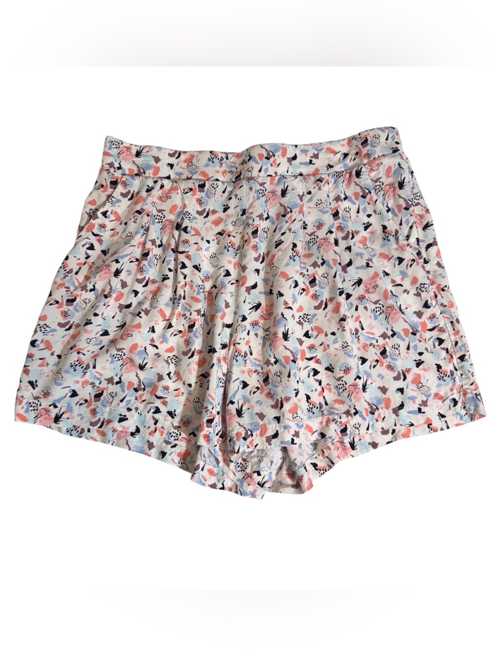 Torrid Size 0 Large Colorful Floral Print Pull On Shorts Beach Pockets Casual
